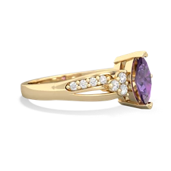 Amethyst Royal Marquise 14K Yellow Gold ring R2343