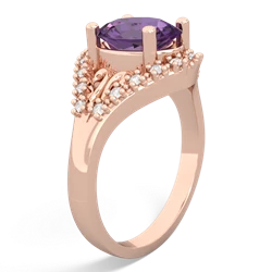 Amethyst Antique Style Cocktail 14K Rose Gold ring R2564