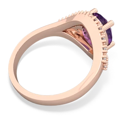 Amethyst Antique Style Cocktail 14K Rose Gold ring R2564