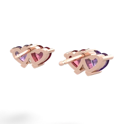 Amethyst Sweethearts 14K Rose Gold earrings E5260