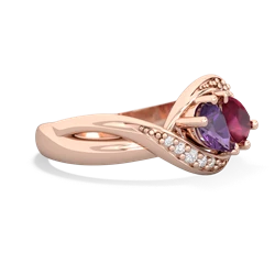 Amethyst Summer Winds 14K Rose Gold ring R5342