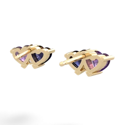 Amethyst Sweethearts 14K Yellow Gold earrings E5260