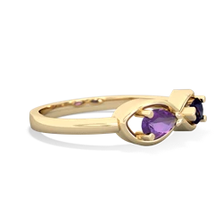 Amethyst Infinity 14K Yellow Gold ring R5050