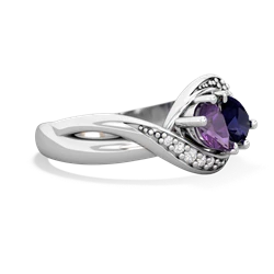 Amethyst Summer Winds 14K White Gold ring R5342