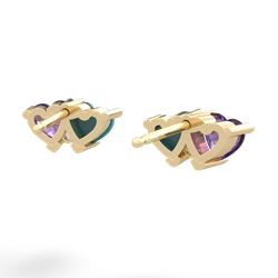 Amethyst Sweethearts 14K Yellow Gold earrings E5260