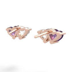 Amethyst Sweethearts 14K Rose Gold earrings E5260