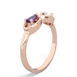 Amethyst Infinity 14K Rose Gold ring R5050