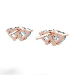 Aquamarine Sweethearts 14K Rose Gold earrings E5260