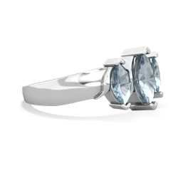 London Topaz Three Peeks 14K White Gold ring R2433