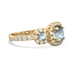 Citrine Regal Halo 14K Yellow Gold ring R5350