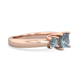 Onyx Three Stone Trellis 14K Rose Gold ring R4015