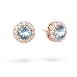 matching earrings - Diamond Halo