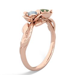 Aquamarine Rose Garden 14K Rose Gold ring R5510