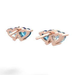 Aquamarine Sweethearts 14K Rose Gold earrings E5260