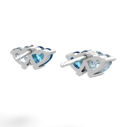 Aquamarine Sweethearts 14K White Gold earrings E5260