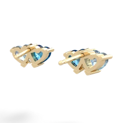 Aquamarine Sweethearts 14K Yellow Gold earrings E5260