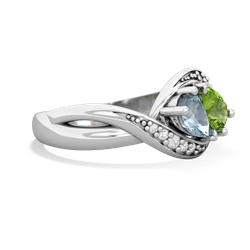 Aquamarine Summer Winds 14K White Gold ring R5342