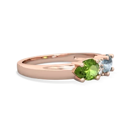 Aquamarine Pear Bowtie 14K Rose Gold ring R0865