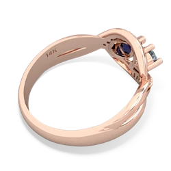 Aquamarine Summer Winds 14K Rose Gold ring R5342