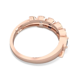 Aquamarine Anniversary Band 14K Rose Gold ring R2089