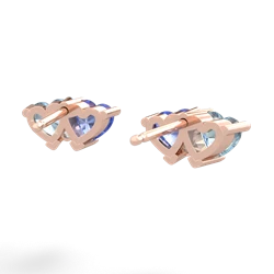 Aquamarine Sweethearts 14K Rose Gold earrings E5260