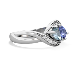 Aquamarine Summer Winds 14K White Gold ring R5342