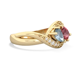 Aquamarine Summer Winds 14K Yellow Gold ring R5342