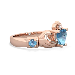 Alexandrite Claddagh Keepsake 14K Rose Gold ring R5245