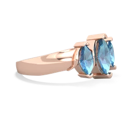 London Topaz Three Peeks 14K Rose Gold ring R2433