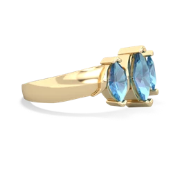 London Topaz Three Peeks 14K Yellow Gold ring R2433