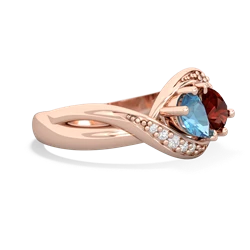 Blue Topaz Summer Winds 14K Rose Gold ring R5342