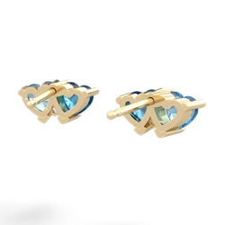 Blue Topaz Sweethearts 14K Yellow Gold earrings E5260