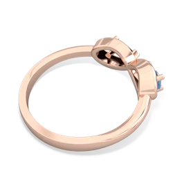 Blue Topaz Infinity 14K Rose Gold ring R5050