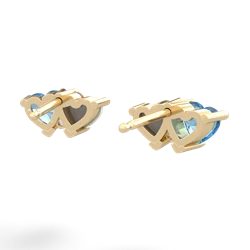 Blue Topaz Sweethearts 14K Yellow Gold earrings E5260