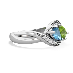 Blue Topaz Summer Winds 14K White Gold ring R5342