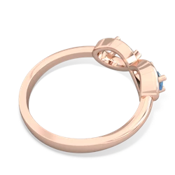 Blue Topaz Infinity 14K Rose Gold ring R5050