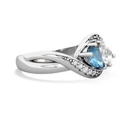 Blue Topaz Summer Winds 14K White Gold ring R5342