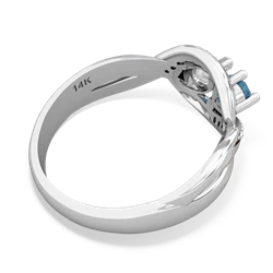 Blue Topaz Summer Winds 14K White Gold ring R5342