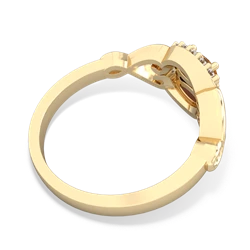 Citrine Love Nest 14K Yellow Gold ring R5860