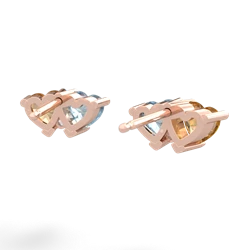 Citrine Sweethearts 14K Rose Gold earrings E5260