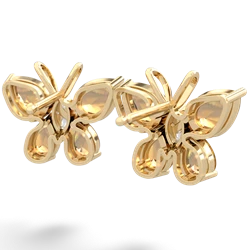 Citrine Butterfly 14K Yellow Gold earrings E2215