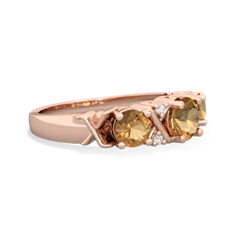 Alexandrite Hugs And Kisses 14K Rose Gold ring R5016