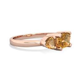 Ruby Three Stone 14K Rose Gold ring R5235