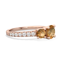 Onyx Pave Trellis 14K Rose Gold ring R5500