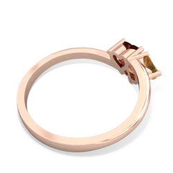 Citrine Sweethearts 14K Rose Gold ring R5260