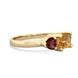 Citrine Three Stone 14K Yellow Gold ring R5235