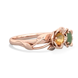 Citrine Rose Garden 14K Rose Gold ring R5510