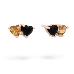 Citrine Sweethearts 14K Rose Gold earrings E5260