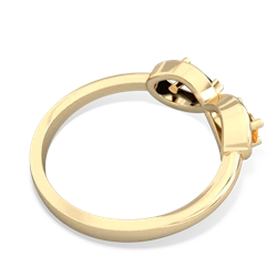 Citrine Infinity 14K Yellow Gold ring R5050