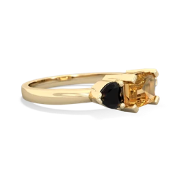 Citrine Three Stone 14K Yellow Gold ring R5235